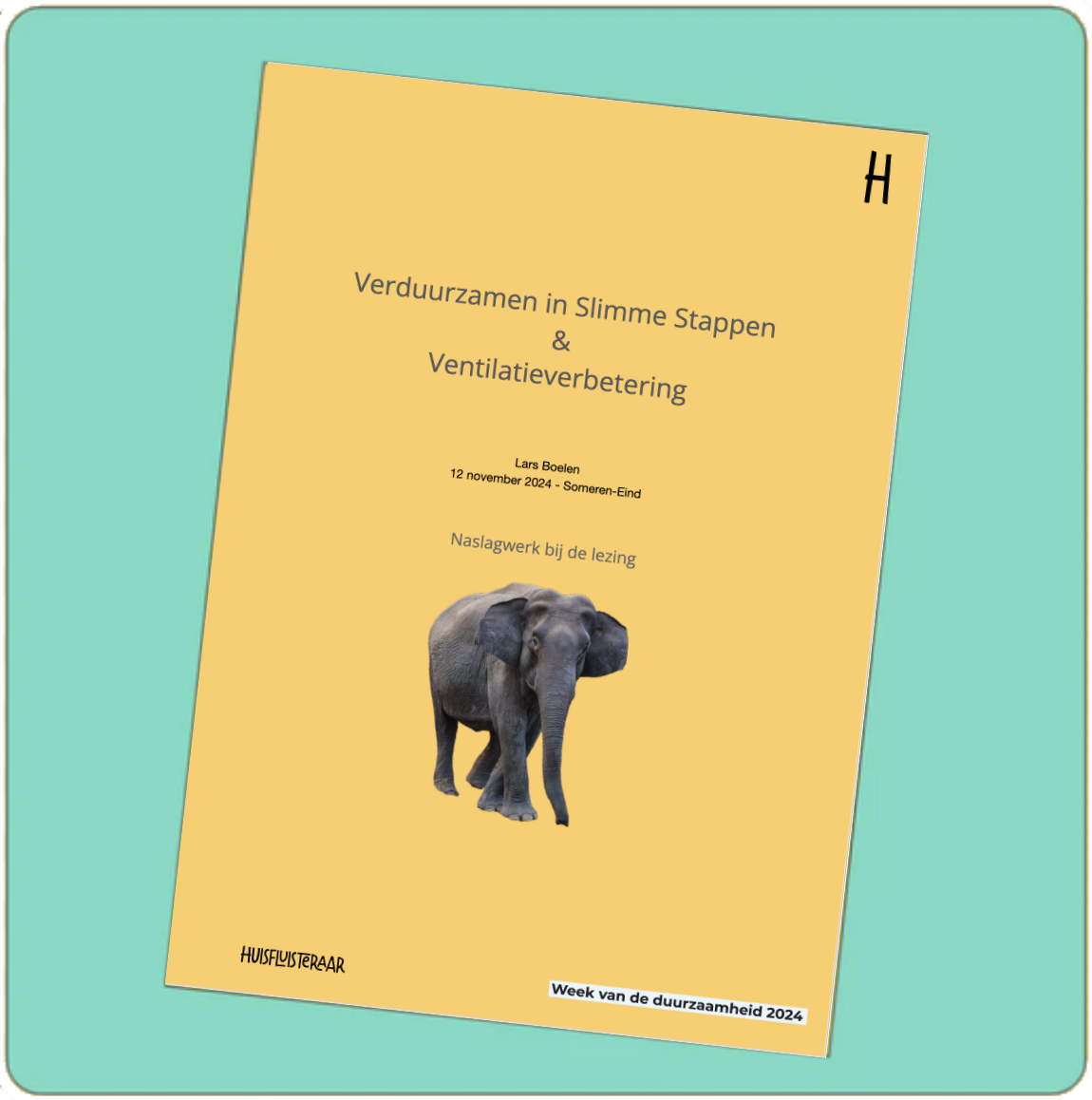 Lezing Someren - Week van de duurzaamheid